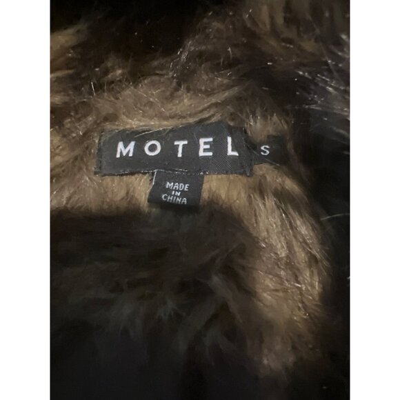 Motel Rocks Lupita Jacket Faux Fur Size S Boho Glam - Picture 5 of 12